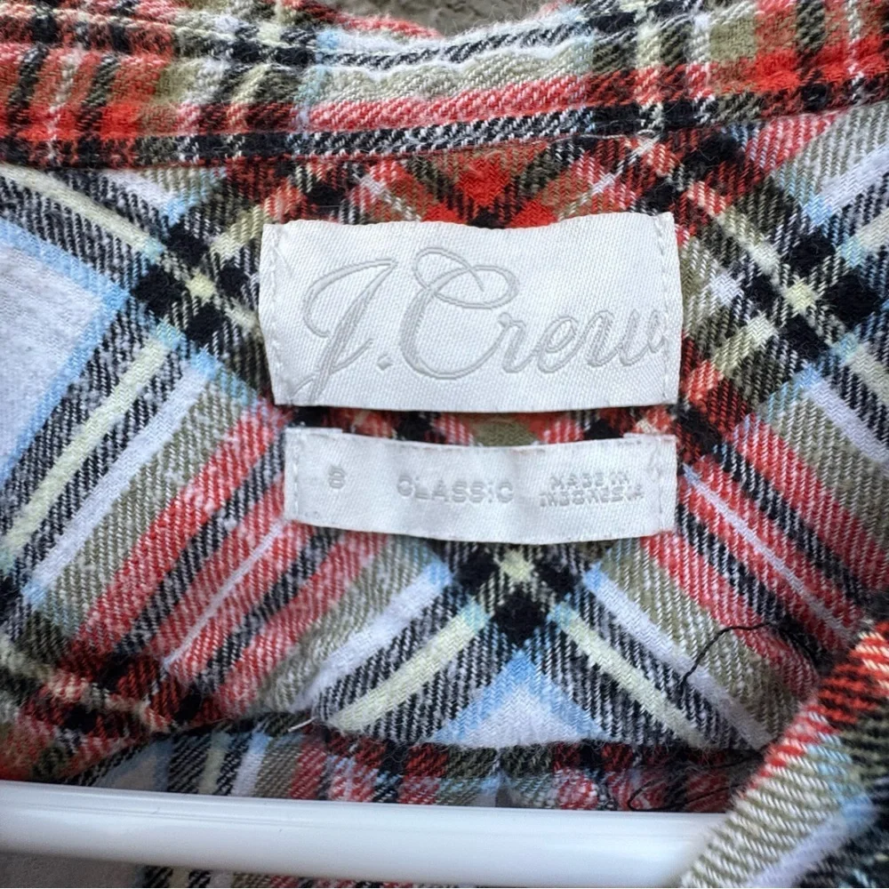 J. Crew Cotton flannel Women’s Button Up Top